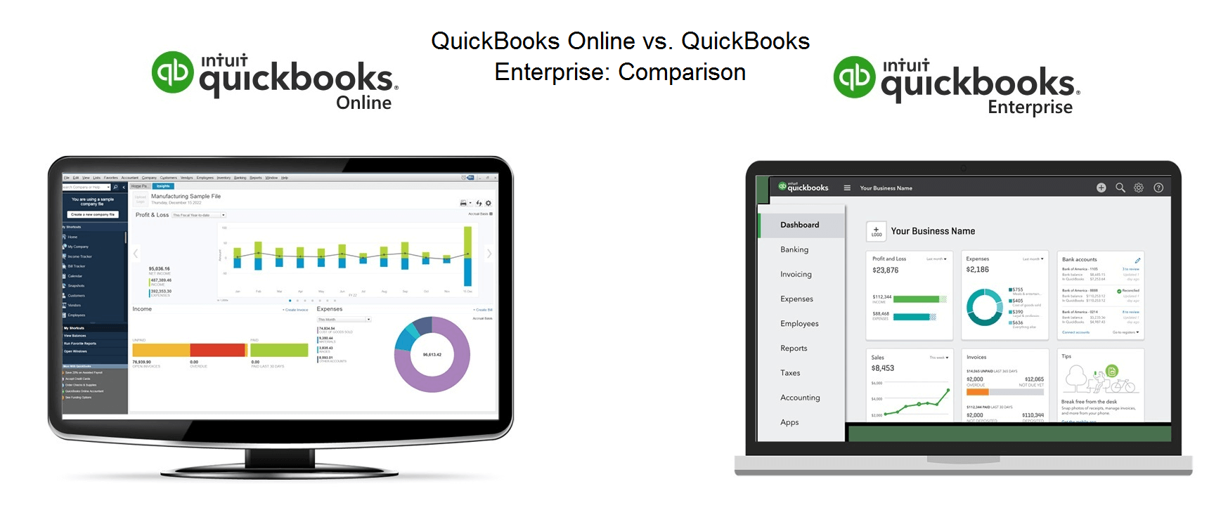 QuickBooks Online vs. QuickBooks Enterprise: Comparison ...
