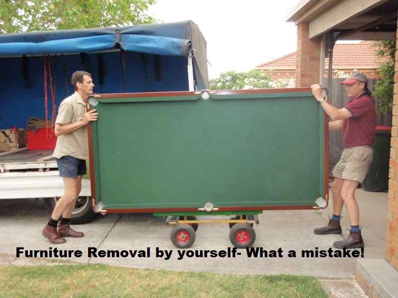 Furniture Removal by yourself- What a mistake!